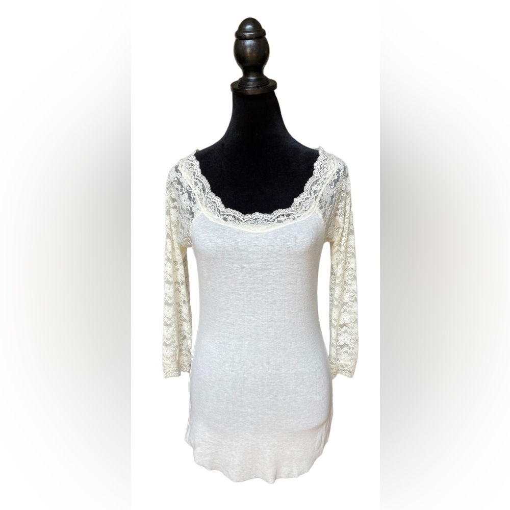 Poof!: White Lace Shirt